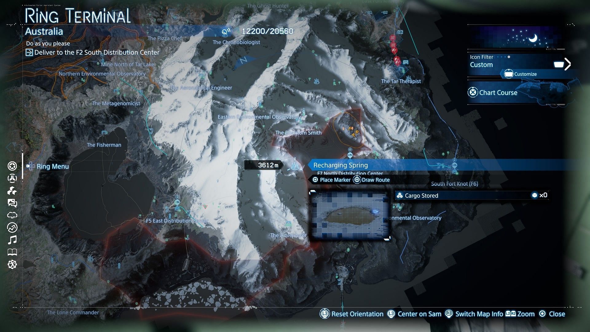 Recharging Spring's whereabouts (Image via Sportskeeda Gaming || Sony Interactive Entertainment)